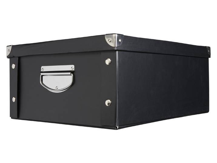 Aufbewahrungsbox Karton Schwarz 17 × 33 × 40 cm