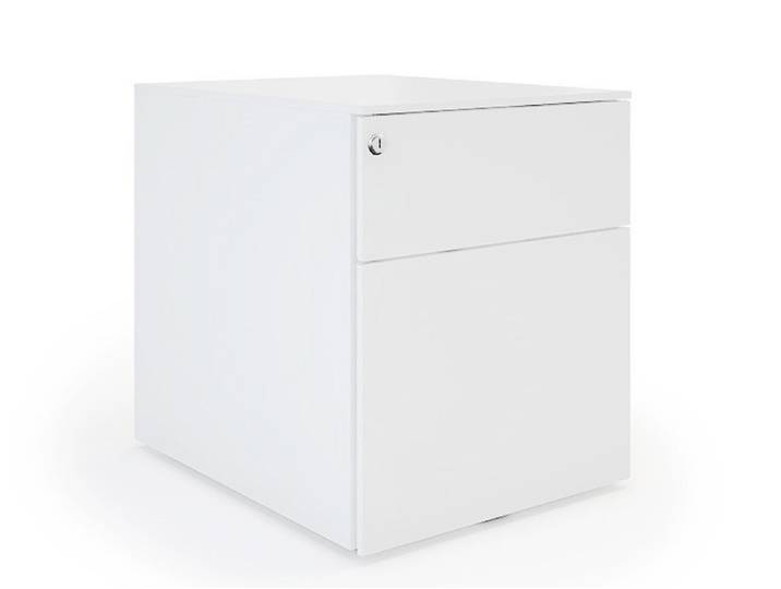 Caisson mobile métal Pro Design - 2 tiroirs - Blanc