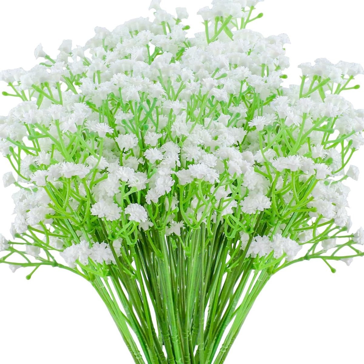 Set van 18 bundels witte kunstbloemen Gypsophila voor huisdecoratie