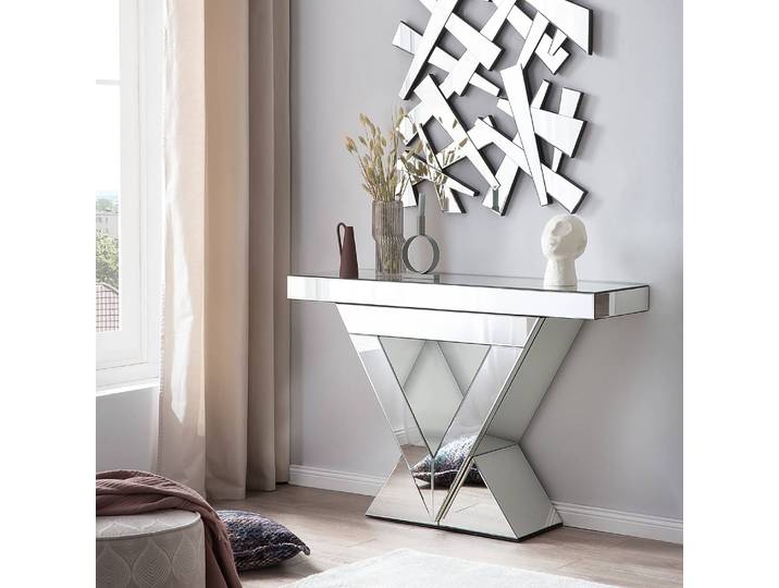 Konsolentisch Sandford 120 x 80 x 36cm Silber