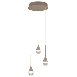 Helestra LED-Pendelleuchte Deep Aluminium Coffee