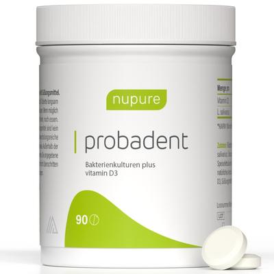 Nupure probadent Probiotikum Mundflora lemon Lut. 90 St Lutschtabletten