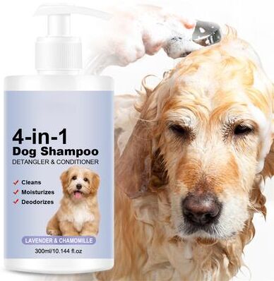 Pet Hub Dog Shampoo 4 In 1 Lavender Chamomile Pet Wash, Cleanses, Conditions, Smoothes, Moisturizes, Gentle Pet Care 300ml Dog Shampoo 4 In 1 Lavender Chamomile Pet Wash, Cleanses, Conditions, Smoothes, Moisturizes, Gentle Pet Care 300ml