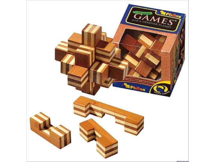 Philos Sterpuzzel - Bamboe - Unieke uitdagende puzzel - Stevige constructie