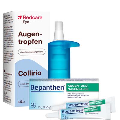 Bepanthen Augen+Nasensalbe und Augentropfen Redcare 1 St Set