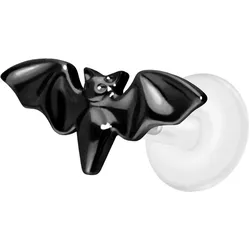 PTFE Labret mit Innengewinde + Titan-Aufsatz FLEDERMAUS