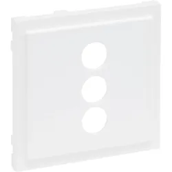 Legrand 765186 SEANO Abdeckung f.3-fach RCA (Cinch)-Anschlussdose Ultraweiß