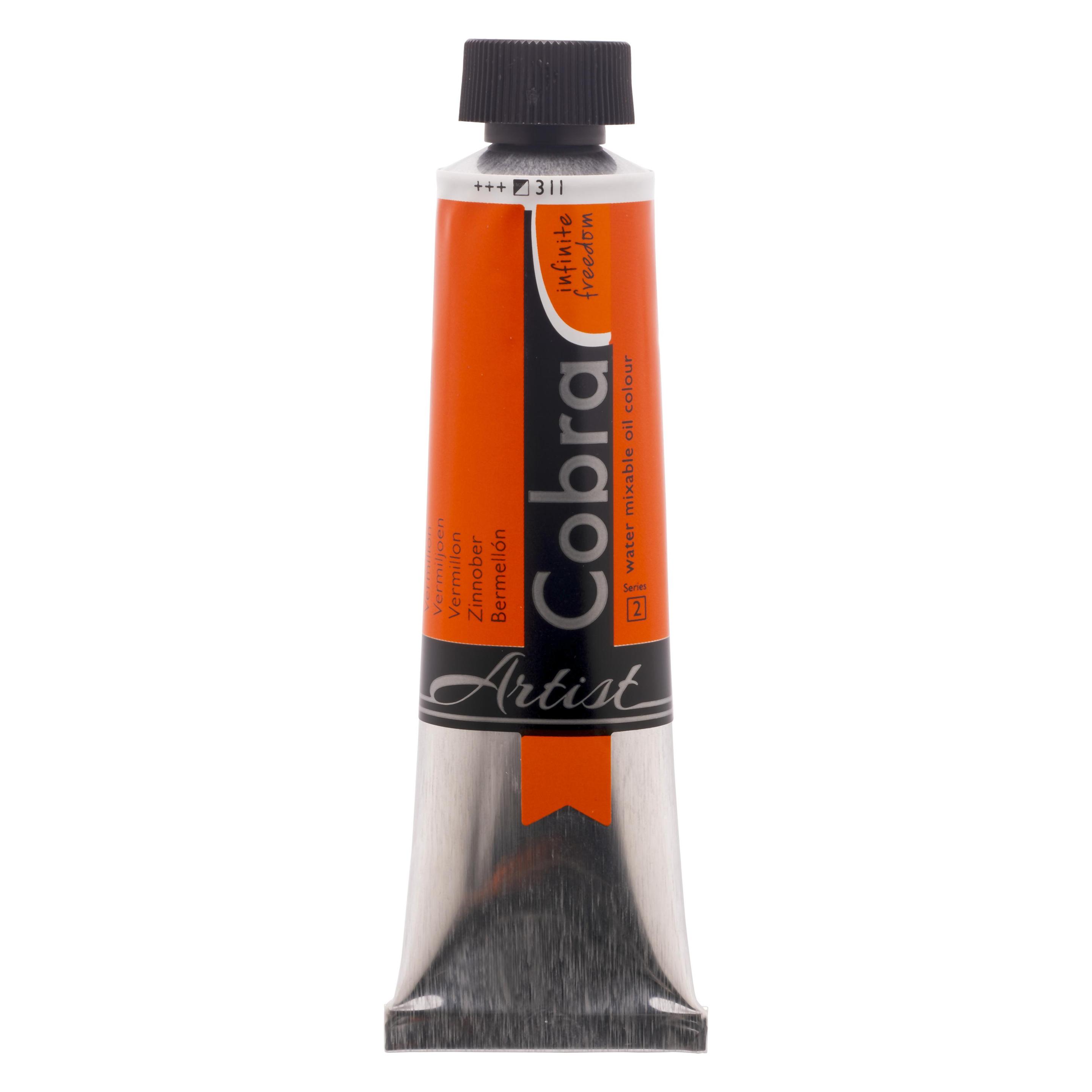 Talens Oelfarbe Cobra wasservermalbar Zinnober 311 (40 ml) (21053110)