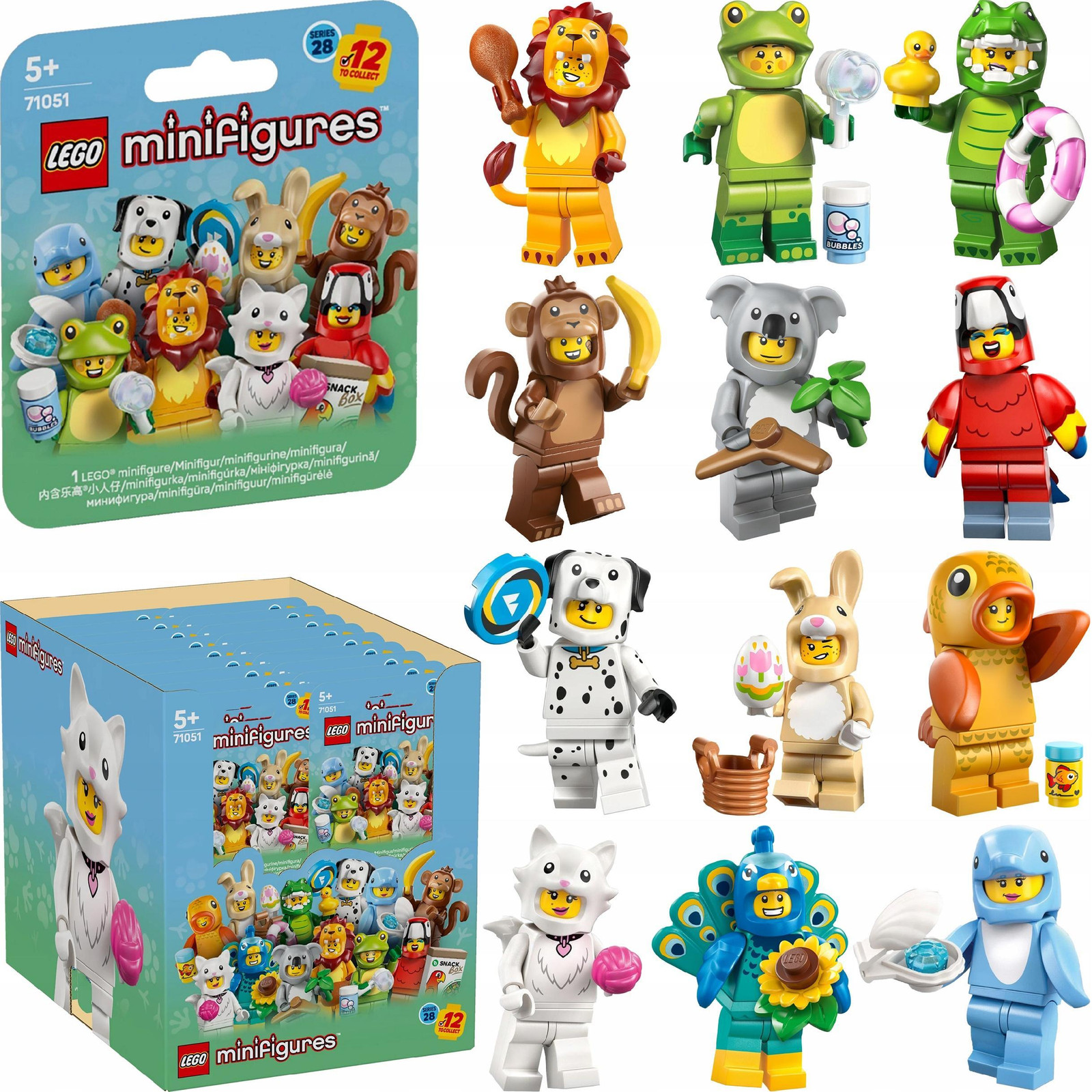 LEGO Minifiguren Serie 28 Dieren 36 stuks