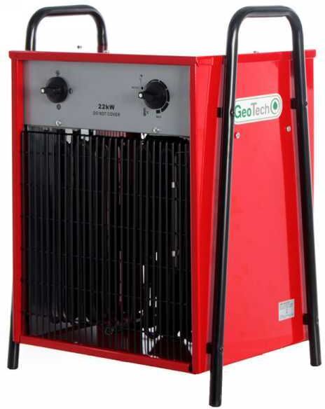 GeoTech EH 2200 T - Générateur d'air chaud électrique avec ventilateur - 22 KW - triphasé