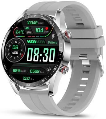 Uplift Essentials Business HD Full Screen Smartwatch silver
