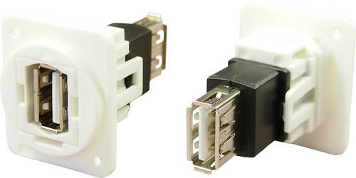 Cliff Adapter, Buchse, Einbau USB-Buchse Typ A - USB-Buchse Typ A CP30208NXW Inhalt: 1St.