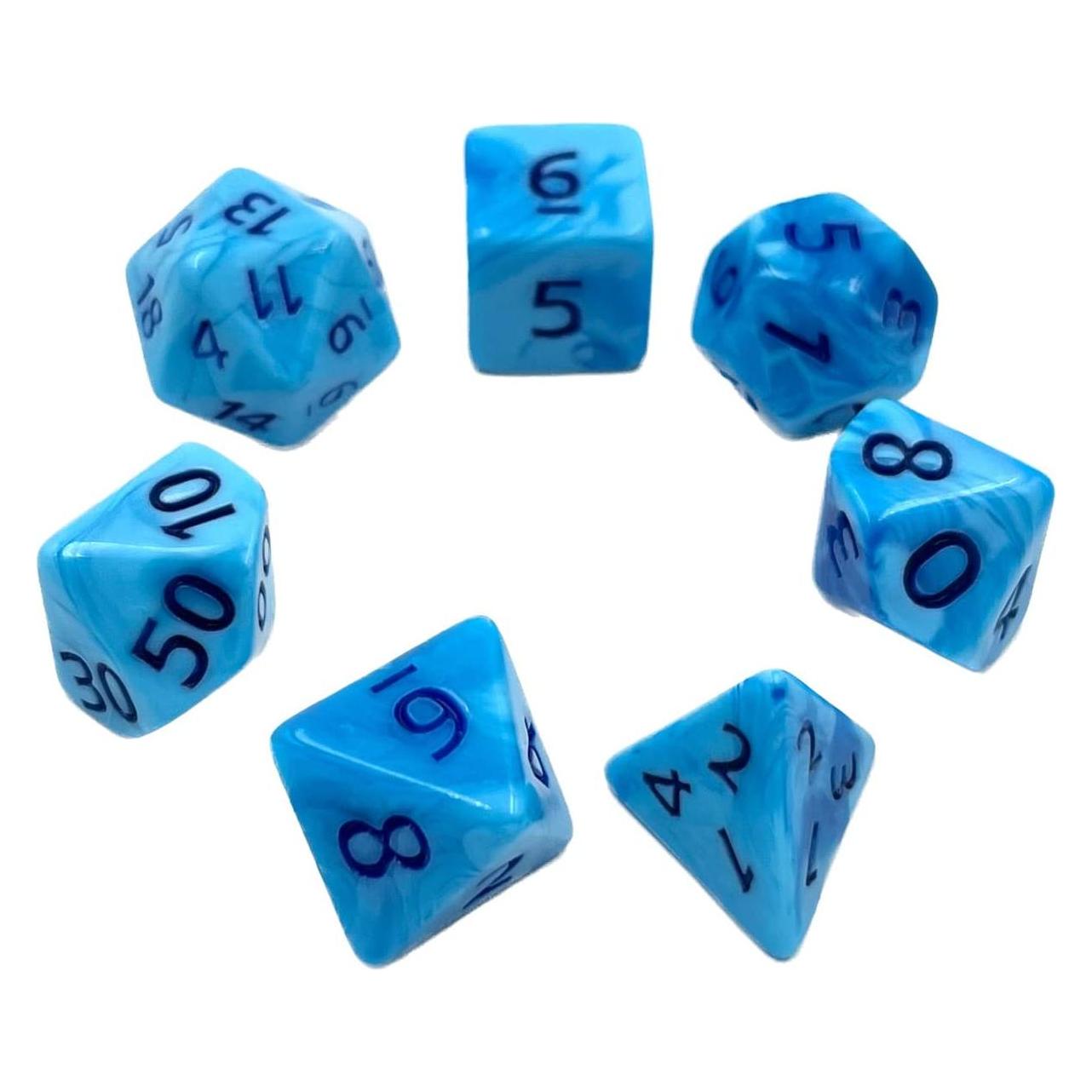 Dice4friends Würfelset: Blueberry Gum (7) (DIC17597)