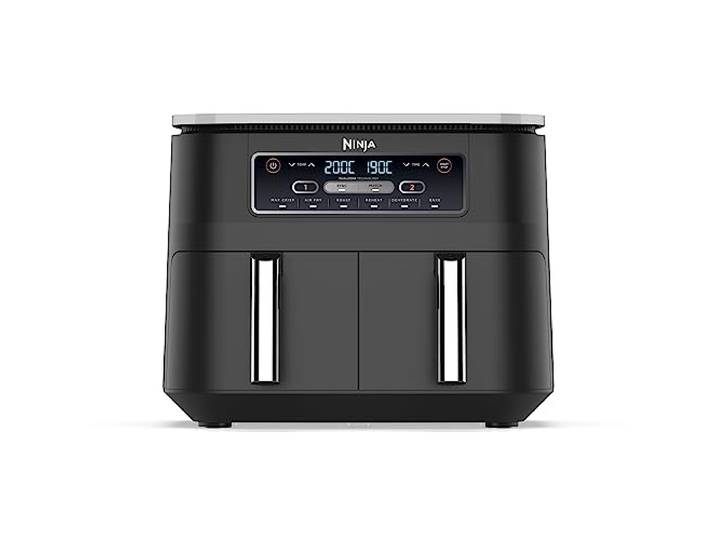Ninja Foodi Dual Zone Digitale Airfryer, 2 Laden, Olievrij, Zwart AF300EU