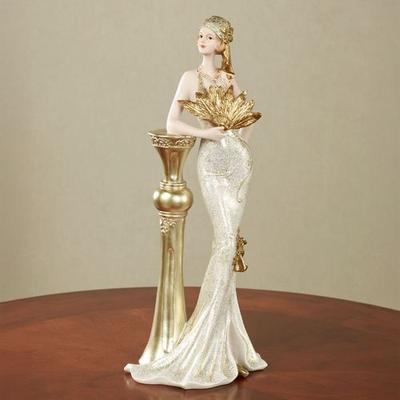 Touch of Class Fanning Grace Figurine Ivory/Gold , Ivory/Gold
