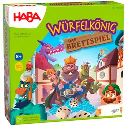 Haba Würfelkönig – Das Brettspiel (Deutsch, Englisch, Französisch, Italienisch, Niederländisch, Spanisch, 2 - 4 Spieler)