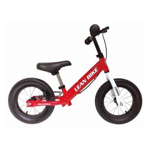 Lean Toys Laufrad ROCKY Rote gepumpte Räder (12.20") (LT2615)