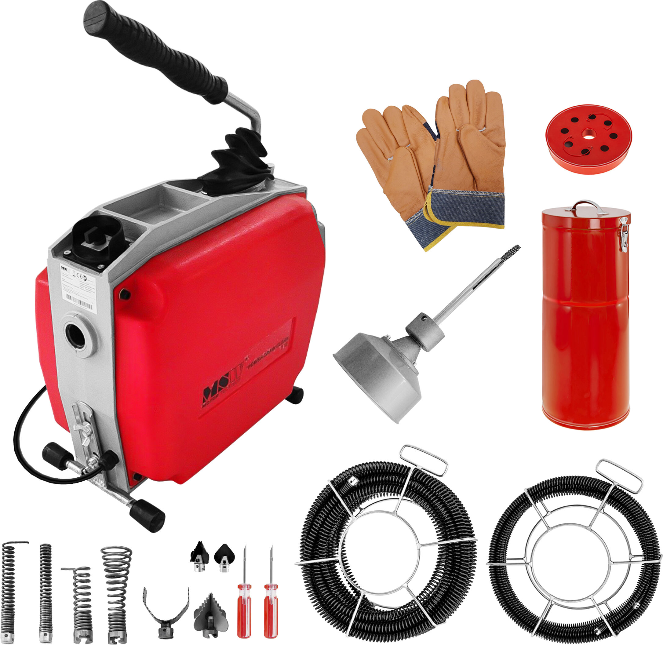 MSW Rørrenser - 570 W - 400 omdr./min. - rørdiameter 20 - 150 mm MSW-POWER DRAIN CLEAN 2.3E