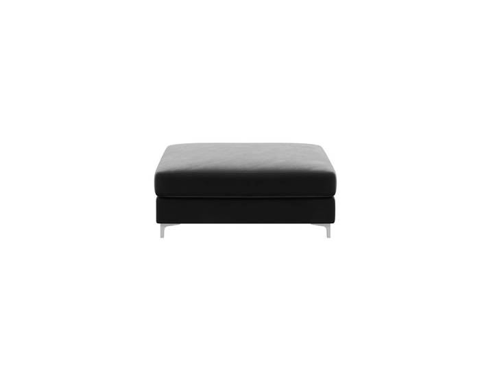 Pouf gris argenté l115