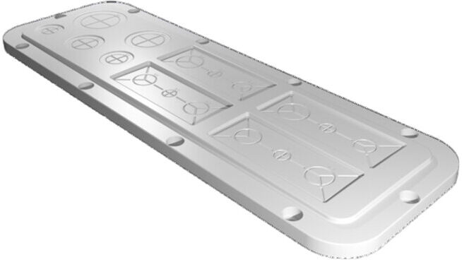 RITTAL Plaque de bride en plastique taille 3 AX 2563.200 (2563200)
