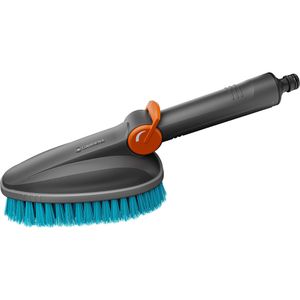 Gardena Waschbürste Cleansystem Handbürste M hard, 18846-20, Handwaschbürste mit Wasseranschluss
