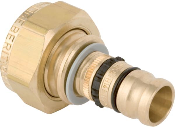 Geberit Mepla transition 603585005 Ø 26mmxG 2000 2000 / 2, bronze à canon, avec écrou-raccord