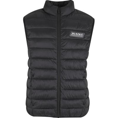 Steppweste KARL KANI "Karl Kani Karl Kani Sport Patch Light Puffer Vest", Herren, Gr. L, schwarz, 100% Polyamid, Westen Steppweste