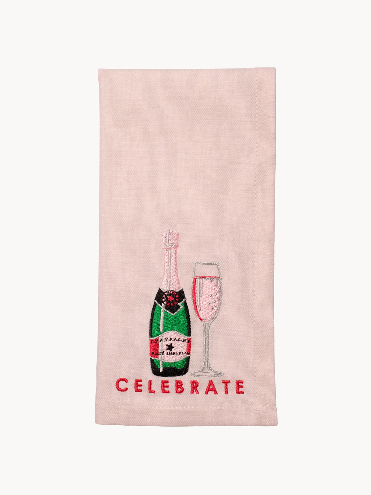 Vondels Geborduurde servetten Celebrate voor volwassenen, 2-delig