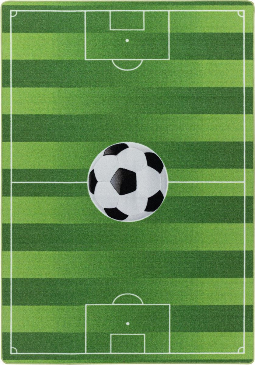 Vrolijk kinderkamer vloerkleed Play Stadium 140 x 200 cm
