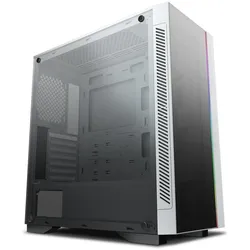 Deepcool Matrexx 55 V3 ADD-RGB WH 3F (ATX, E-ATX, mATX, Mini-ITX), PC Gehäuse, Schwarz, Weiss
