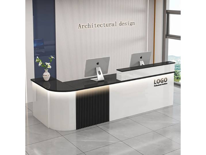 Comptoir de Bar de bureau professionnel, Design de beauté de luxe Simple, bureau de réception, Salon moderne, Bancone Bar, meubles commerciaux Lusso
