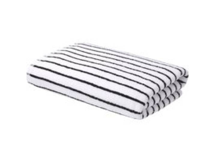 LIVARNO® Serviette de douche en éponge, 70 x 140 cm. (blanc/noir)
