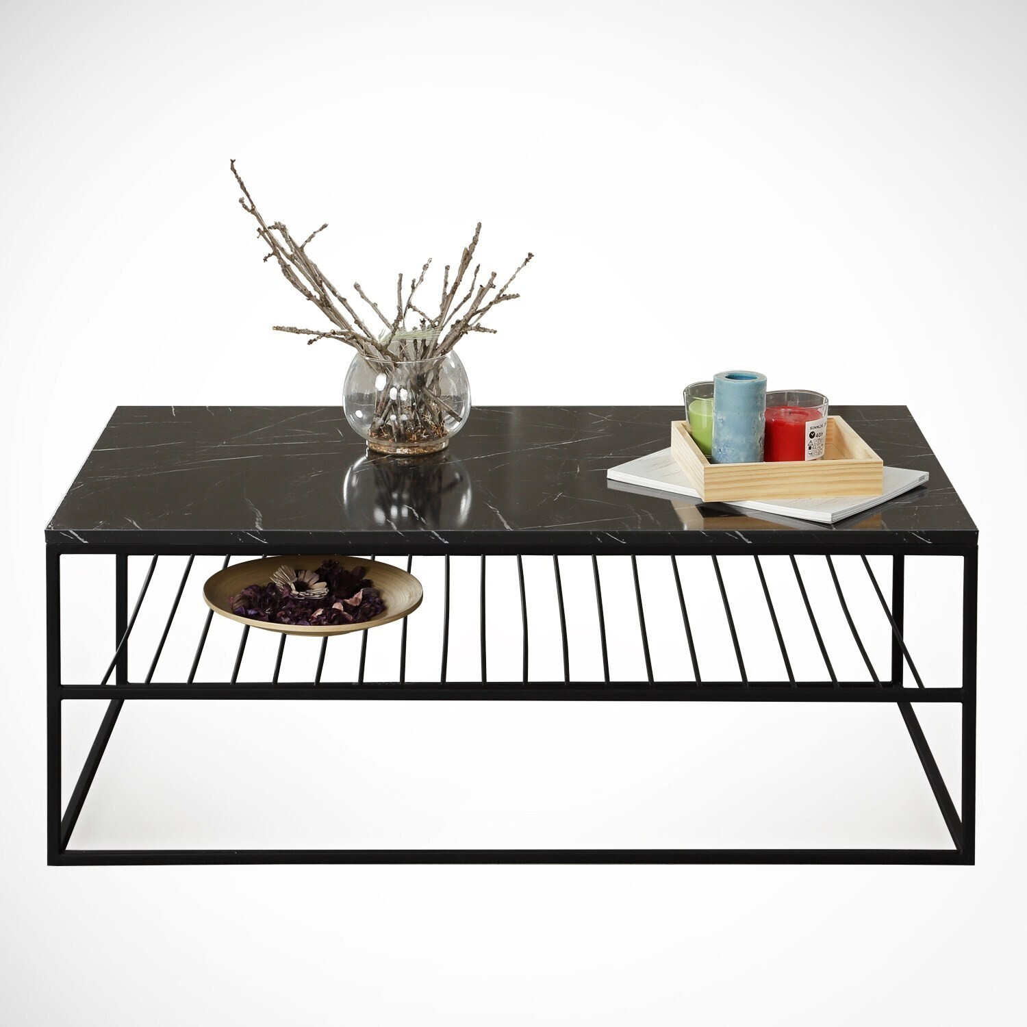 Skye Decor Etna Royal salontafel, zwart, B/D/H: 95 x 55 x 43 cm
