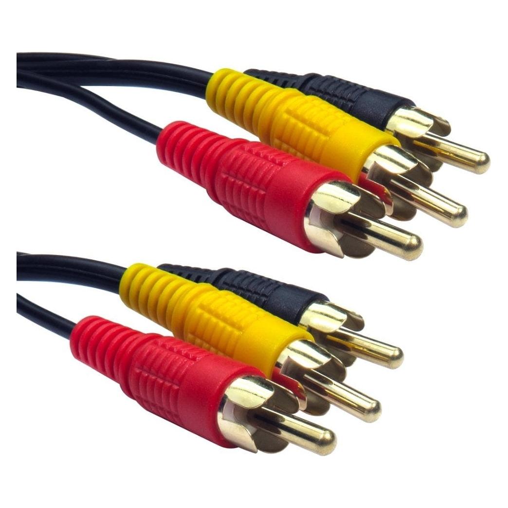 Cables Direct CDL 10Mtr Three RCA Cable (10 m, Cinch Kabel) (2RR3-10)