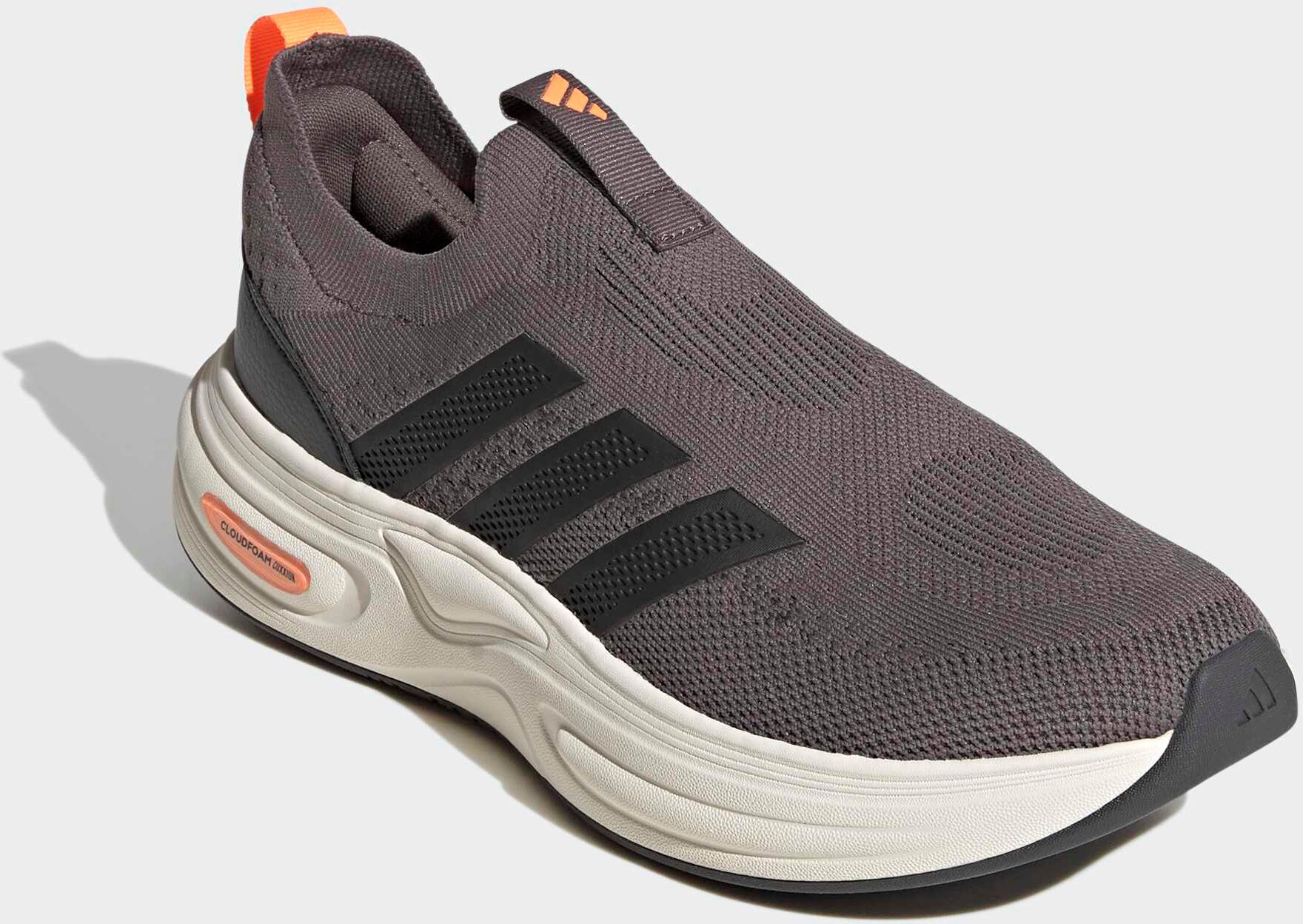 Walkingschuh ADIDAS SPORTSWEAR "CLOUDFOAM CUXXION", Herren, Gr. 42, grau (charcoal, carbon, lucid orange), Synthetik, Schuhe Walkingschuh charcoal, carbon, lucid orange 42