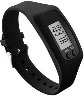 Smart Shopping Spot ActiveStep Pedometer Watch Fitness Tracker Bracelet With Step Counter, Calorie Monitor & Time Display black