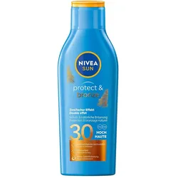 2x Nivea, Sonnencreme, Protect & Bronze Sonnenlotion LSF 30 (SPF 30, 200 ml)