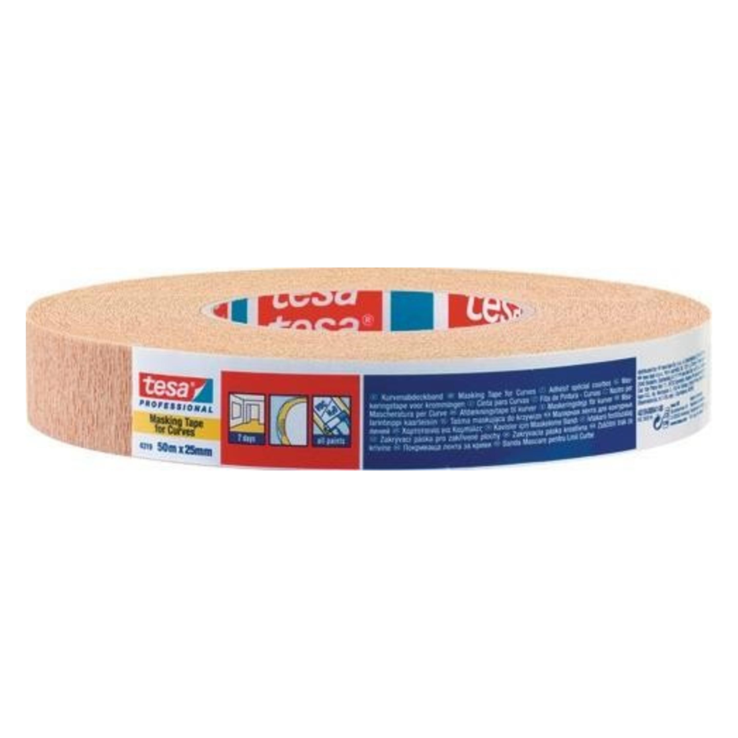 tesa tesakrepp Kurvenabdeckband 50m:25mm (25 mm) (04319-00007-00)