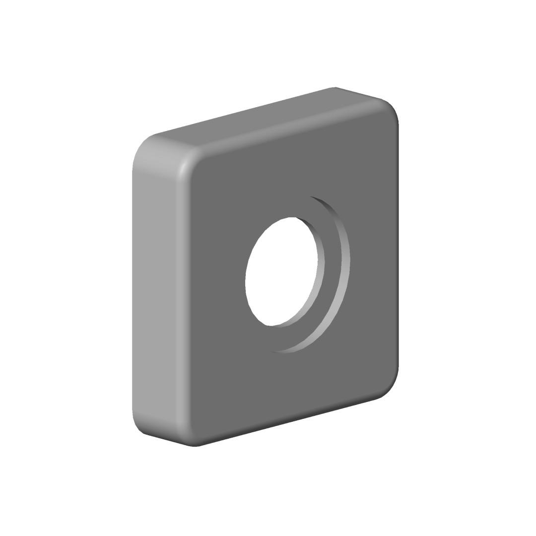 Dornbracht Rosette Ersatzteile 092796006 78 x 78 x 18 mm Weiß matt 092796006-10