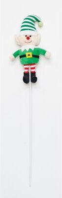 Worth Imports "6"" Christmas Elf on 11"" Pick, Set of 6"