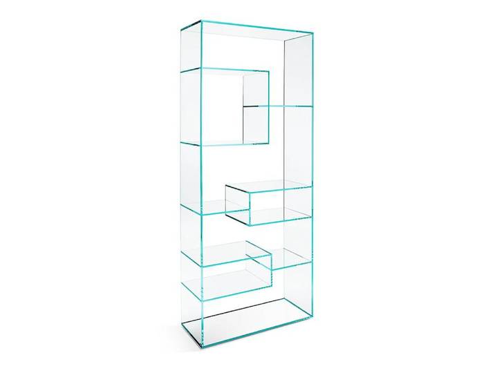 TONELLI bibliothèque autoportante LIBER A (Extra-clair - Verre)