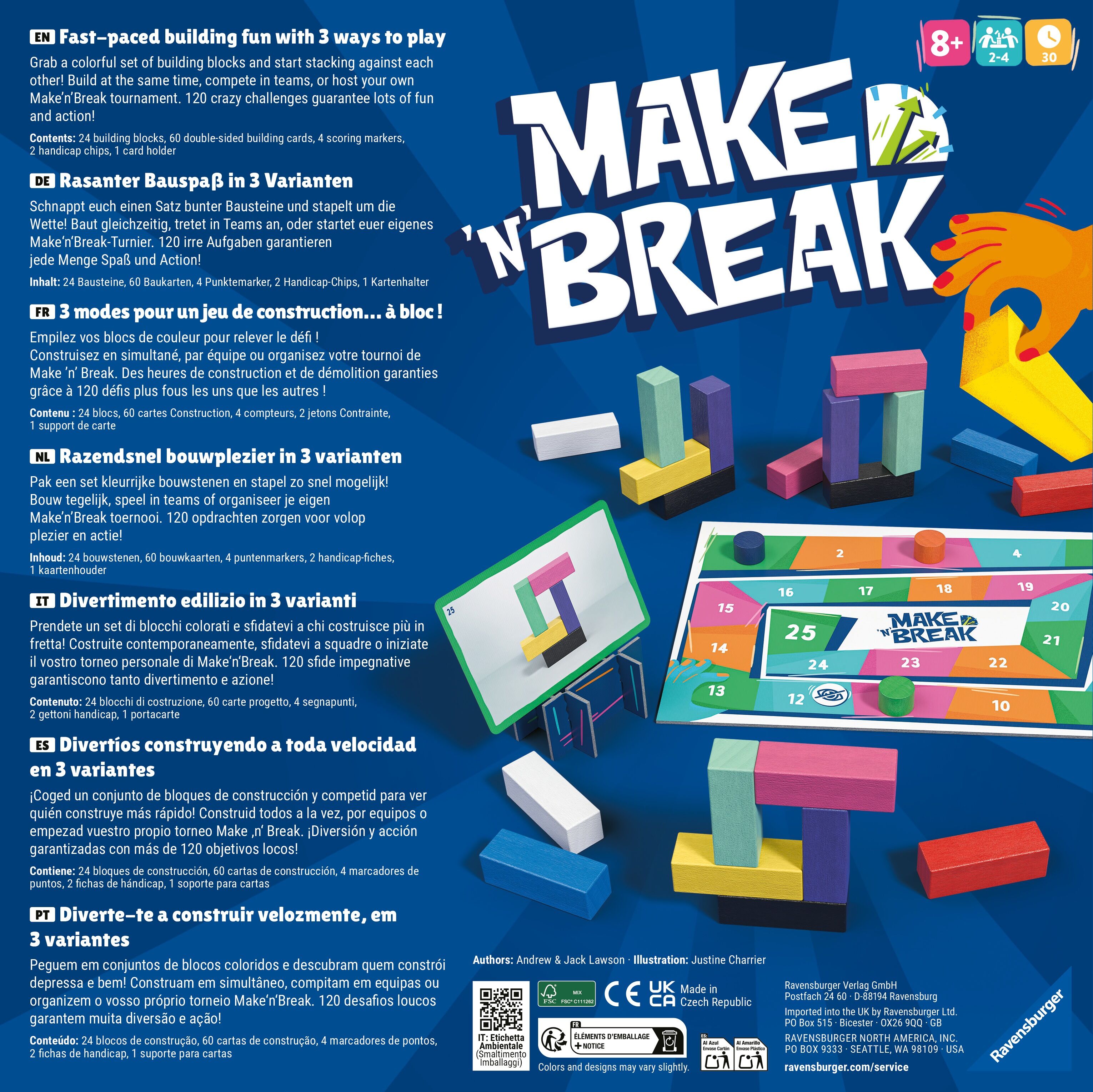 Spiel RAVENSBURGER "Make 'n' Break", bunt, Spiele, Kinder, Spiel, Made in Europe