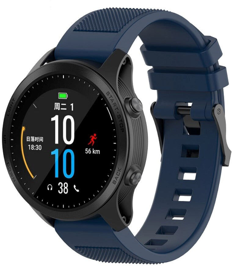 INCOVER Universal Garmin Riflet Silikone 22mm QuickFit Rem - Mørkeblå