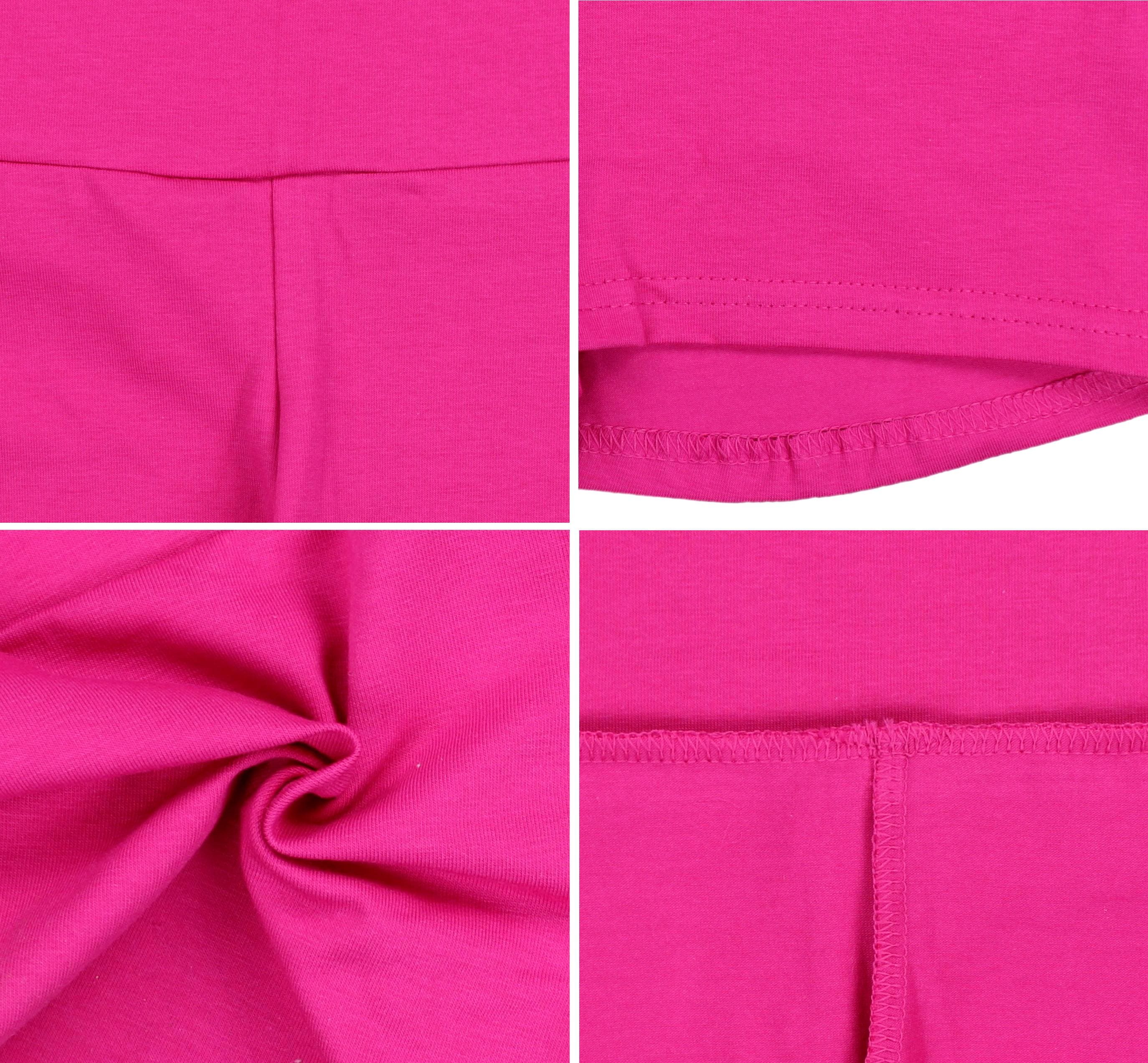 Hotpants ALKATO "Shorts Alkato Damen Sport Shorts mit Hohem Bund", Damen, Gr. 42, N-Gr, pink, Obermaterial: 95% Baumwolle CO. 5% Elasthan EL., Hosen Hotpants