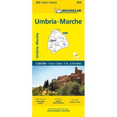 Michelin Umbrien und Marken, Karte von , Michelin, 978-2-06-725896-9