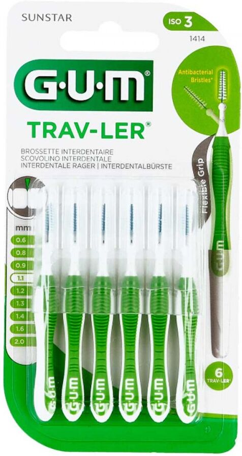 GUM TRAV-LER 1,1 mm grün (Tanne) 6stk