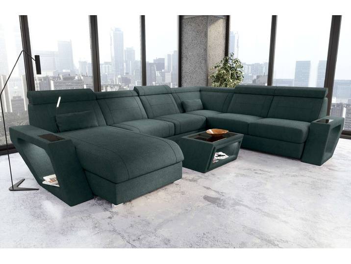 XXL Wohnlandschaft Catania Stoffsofa