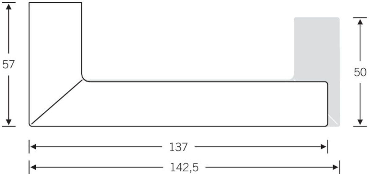 FSB Türdrückerlochteil 10 1076 VA 6204 8mm DIN L/R (0 10 1076 04600 6204)