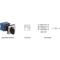 Kraus&amp;Naimer Voltmeterumschalter CH10 A025-620 FT2