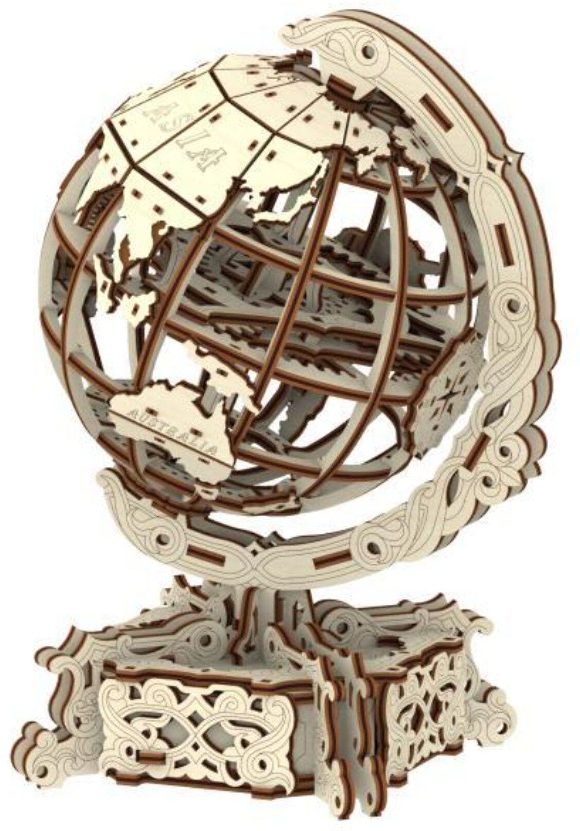Puzzle en bois et en 3 D - Globe   Wooden City